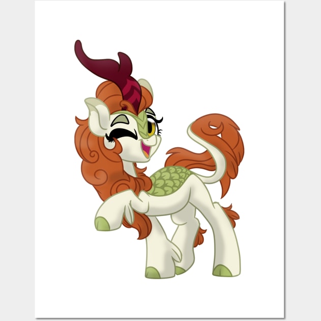 Winky Autumn Blaze Wall Art by Jenneigh